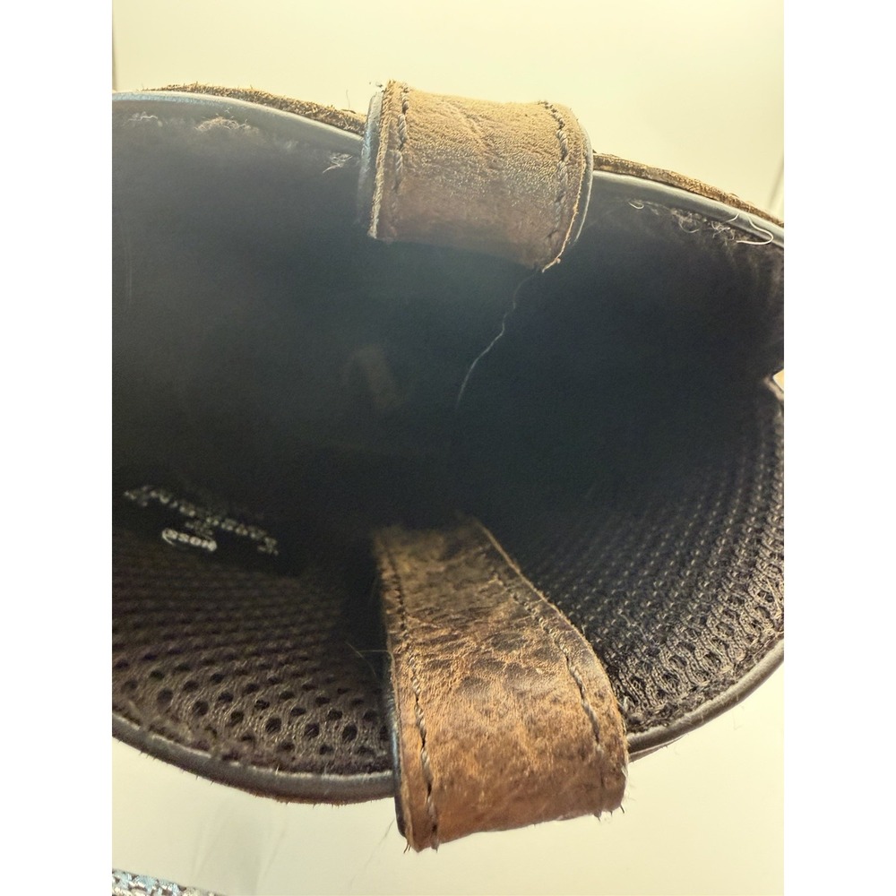Hoss Men's Brown Pull-On Boots Slip Resistant Rubber Outsole US 6 EU 37 - Picture 8 of 11